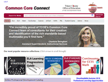 Tablet Screenshot of commoncore.tcoe.org